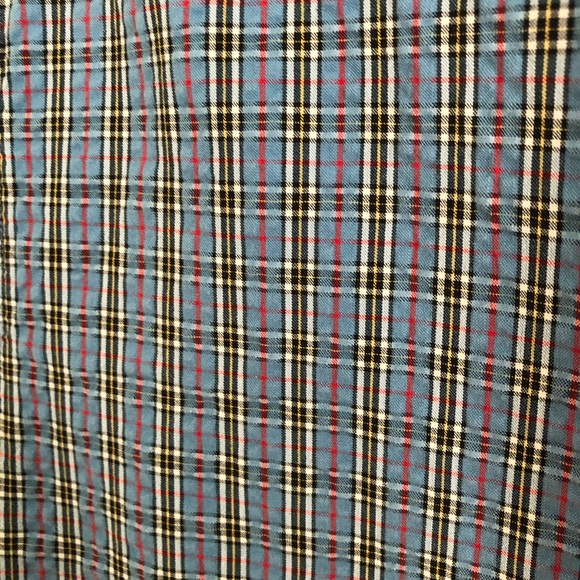 LL Bean Plaid Seersucker SS Men’s Shirt Medium - Picture 7 of 7
